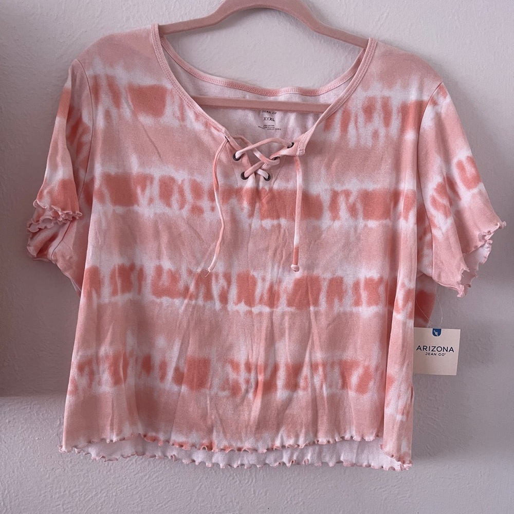 Orange Cotton Crop Top, XXXL